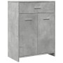 Armario de baño madera contrachapada gris hormigón 60x33x80 cm de , Muebles de baño - Ref: Foro24-856286, Precio: 64,49 €, De...