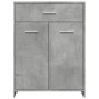 Armario de baño madera contrachapada gris hormigón 60x33x80 cm de , Muebles de baño - Ref: Foro24-856286, Precio: 64,49 €, De...