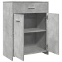 Armario de baño madera contrachapada gris hormigón 60x33x80 cm de , Muebles de baño - Ref: Foro24-856286, Precio: 64,49 €, De...