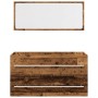 Juego de muebles de baño 2 piezas madera ingeniería envejecida de , Muebles de baño - Ref: Foro24-856388, Precio: 98,52 €, De...