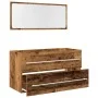 Juego de muebles de baño 2 piezas madera ingeniería envejecida de , Muebles de baño - Ref: Foro24-856388, Precio: 97,04 €, De...