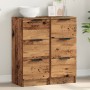 Aparadores 2 uds madera ingeniería madera envejecida 30x30x70cm de , Aparadores - Ref: Foro24-856956, Precio: 98,63 €, Descue...