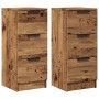 Aparadores 2 uds madera ingeniería madera envejecida 30x30x70cm de , Aparadores - Ref: Foro24-856956, Precio: 98,63 €, Descue...