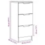 Aparadores 2 uds madera ingeniería madera envejecida 30x30x70cm de , Aparadores - Ref: Foro24-856956, Precio: 95,31 €, Descue...