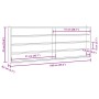 Vitrina de pared con puertas 100x8,5x37 cm de , Estantes y estanterías - Ref: Foro24-4017388, Precio: 97,20 €, Descuento: %