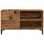 Mueble para discos madera ingeniería envejecida 84,5x38x48 cm de , Almacenamiento para CD y DVD - Ref: Foro24-857165, Precio:...