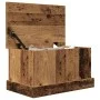 Caja de almacenaje madera de ingeniería envejecida 30x50x28 cm de , Baúles de almacenamiento - Ref: Foro24-857159, Precio: 45...