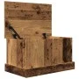 Caja de almacenaje madera de ingeniería envejecida 30x50x28 cm de , Baúles de almacenamiento - Ref: Foro24-857159, Precio: 45...