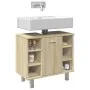 Armario de baño madera ingeniería roble Sonoma 60x32x53,5 cm de , Muebles de baño - Ref: Foro24-856142, Precio: 46,50 €, Desc...