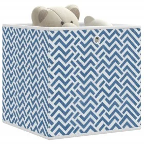 Cajas almacenaje plegables 4 uds tela no tejida azul 32x32x32cm de , Cestas para almacenaje - Ref: Foro24-4018983, Precio: 25...