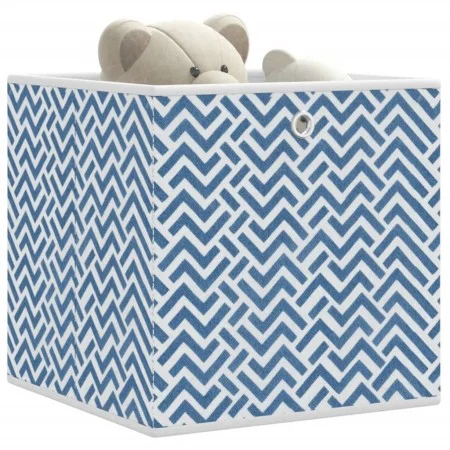 Cajas almacenaje plegables 4 uds tela no tejida azul 32x32x32cm de , Cestas para almacenaje - Ref: Foro24-4018983, Precio: 25...