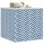 Cajas almacenaje plegables 4 uds tela no tejida azul 32x32x32cm de , Cestas para almacenaje - Ref: Foro24-4018983, Precio: 25...