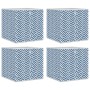 Cajas almacenaje plegables 4 uds tela no tejida azul 32x32x32cm de , Cestas para almacenaje - Ref: Foro24-4018983, Precio: 25...