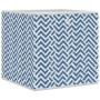 Cajas almacenaje plegables 4 uds tela no tejida azul 32x32x32cm de , Cestas para almacenaje - Ref: Foro24-4018983, Precio: 25...