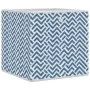 Cajas almacenaje plegables 4 uds tela no tejida azul 32x32x32cm de , Cestas para almacenaje - Ref: Foro24-4018983, Precio: 25...