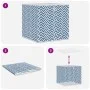 Cajas almacenaje plegables 4 uds tela no tejida azul 32x32x32cm de , Cestas para almacenaje - Ref: Foro24-4018983, Precio: 25...