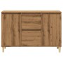 Aparador de madera de ingeniería roble artisan 102x35x70 cm de , Aparadores - Ref: Foro24-856485, Precio: 113,04 €, Descuento: %