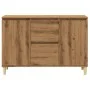 Engineered wood oak artisan sideboard 102x35x70 cm by , Sideboards - Ref: Foro24-856485, Price: 108,22 €, Discount: %