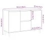 Engineered wood oak artisan sideboard 102x35x70 cm by , Sideboards - Ref: Foro24-856485, Price: 108,22 €, Discount: %