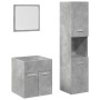 Set muebles de baño 2 piezas madera contrachapada gris hormigón de , Muebles de baño - Ref: Foro24-3324867, Precio: 99,22 €, ...