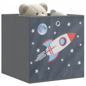 Cajas almacenaje plegables 10 uds no tejida gris 32x32x32 cm de , Cestas para almacenaje - Ref: Foro24-4018988, Precio: 42,80...