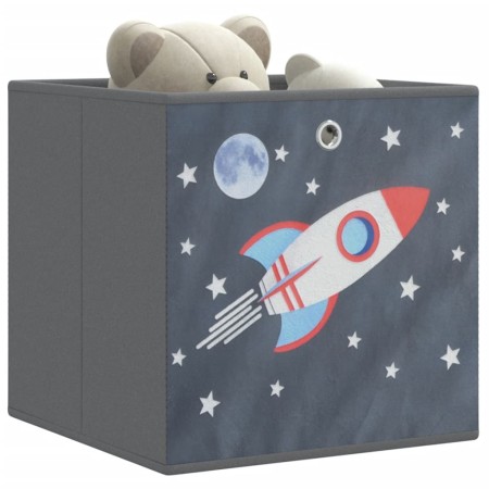 Cajas almacenaje plegables 10 uds no tejida gris 32x32x32 cm de , Cestas para almacenaje - Ref: Foro24-4018988, Precio: 43,35...