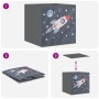 Cajas almacenaje plegables 10 uds no tejida gris 32x32x32 cm de , Cestas para almacenaje - Ref: Foro24-4018988, Precio: 43,35...