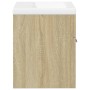 Mueble de baño con lavabo integrado roble Sonoma de , Muebles de baño - Ref: Foro24-3324983, Precio: 150,58 €, Descuento: %