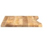 Tablero de escritorio con curva madera mango rugosa 90x50x2,5cm de , Tableros para mesas - Ref: Foro24-370193, Precio: 56,28 ...
