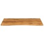 Tablero escritorio con curva madera mango rugosa 100x80x2,5 cm de , Tableros para mesas - Ref: Foro24-370220, Precio: 94,66 €...