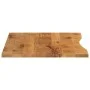 Desktop board with curved rough mango wood 100x80x2.5 cm by , Table tops - Ref: Foro24-370220, Price: 93,21 €, Discount: %
