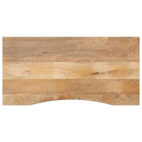 Tablero escritorio con curva madera mango rugosa 120x60x2,5 cm de , Tableros para mesas - Ref: Foro24-370203, Precio: 91,62 €...