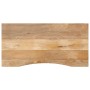 Tablero escritorio con curva madera mango rugosa 120x60x2,5 cm de , Tableros para mesas - Ref: Foro24-370203, Precio: 91,62 €...