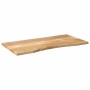 Tablero escritorio con curva madera mango rugosa 120x60x2,5 cm de , Tableros para mesas - Ref: Foro24-370203, Precio: 91,62 €...