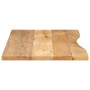 Tablero escritorio con curva madera mango rugosa 120x60x2,5 cm de , Tableros para mesas - Ref: Foro24-370203, Precio: 91,62 €...