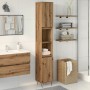 Armario de baño madera contrachapada roble artisan 30x30x190 cm de , Muebles de baño - Ref: Foro24-857200, Precio: 104,53 €, ...
