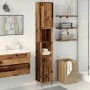 Armario de baño madera de ingeniería envejecida 30x30x190 cm de , Muebles de baño - Ref: Foro24-857199, Precio: 86,01 €, Desc...