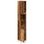Armario de baño madera de ingeniería envejecida 30x30x190 cm de , Muebles de baño - Ref: Foro24-857199, Precio: 86,01 €, Desc...