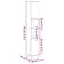 Armario de baño madera de ingeniería envejecida 30x30x190 cm de , Muebles de baño - Ref: Foro24-857199, Precio: 86,01 €, Desc...