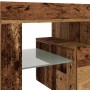 Mueble TV luces LED madera ingeniería envejecida 140x36,5x40 cm de , Muebles TV - Ref: Foro24-856303, Precio: 122,22 €, Descu...