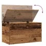 Baúl de almacenamiento madera ingeniería envejecida 84x42x46 cm de , Baúles para juguetes - Ref: Foro24-856568, Precio: 82,64...