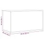Baúl de almacenamiento madera ingeniería envejecida 84x42x46 cm de , Baúles para juguetes - Ref: Foro24-856568, Precio: 82,64...