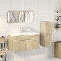 Set de muebles de baño 3 pzas madera contrachapada roble Sonoma de , Muebles de baño - Ref: Foro24-3324997, Precio: 107,85 €,...