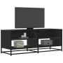 Mueble de TV madera de ingeniería y metal negro 120,5x40x46 cm de , Muebles TV - Ref: Foro24-848889, Precio: 80,80 €, Descuen...
