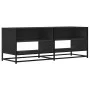 Mueble de TV madera de ingeniería y metal negro 120,5x40x46 cm de , Muebles TV - Ref: Foro24-848889, Precio: 80,80 €, Descuen...