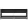 Mueble de TV madera de ingeniería y metal negro 120,5x40x46 cm de , Muebles TV - Ref: Foro24-848889, Precio: 80,80 €, Descuen...