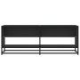 Mueble de TV madera de ingeniería y metal negro 120,5x40x46 cm de , Muebles TV - Ref: Foro24-848889, Precio: 81,97 €, Descuen...