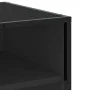 Mueble de TV madera de ingeniería y metal negro 120,5x40x46 cm de , Muebles TV - Ref: Foro24-848889, Precio: 80,80 €, Descuen...
