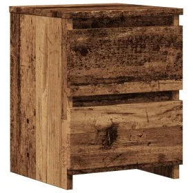 Mesita de noche madera de ingeniería envejecida 30x30x40 cm de , Mesitas de noche - Ref: Foro24-855846, Precio: 30,54 €, Desc...