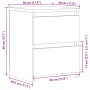 Mesita de noche madera de ingeniería envejecida 30x30x40 cm de , Mesitas de noche - Ref: Foro24-855846, Precio: 30,95 €, Desc...